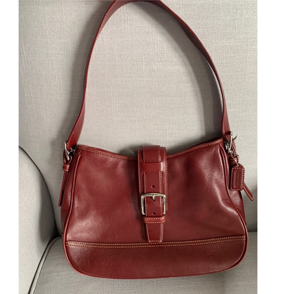 Vintage Leather Coach Bag Purse